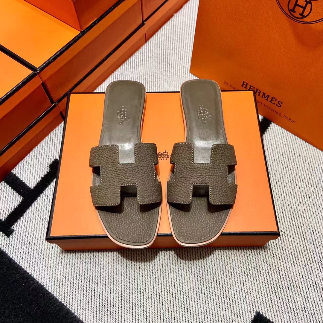 에르메스 올수공 오란 슬리퍼 샌들 토고 37